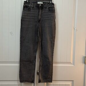 Abercrombie & Fitch Black Cropped Jeans